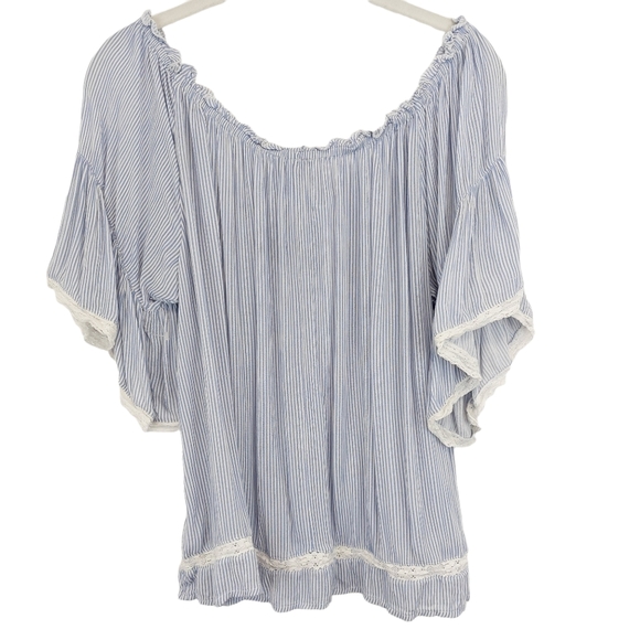 Y2K AEO Off Shoulder Crochet Top - Picture 4 of 7